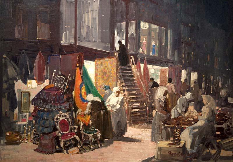 George Benjamin Luks Allen Street China oil painting art